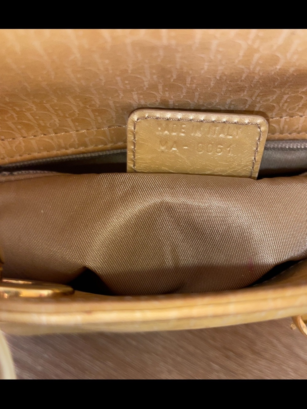 Vintage Dior Yellow Lady Dior Small Top-Handle Bag - Picture 3 of 4
